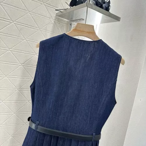 Replica MIU MIU Dresses Sleeveless For Women #1351077 $76.00 USD for Wholesale