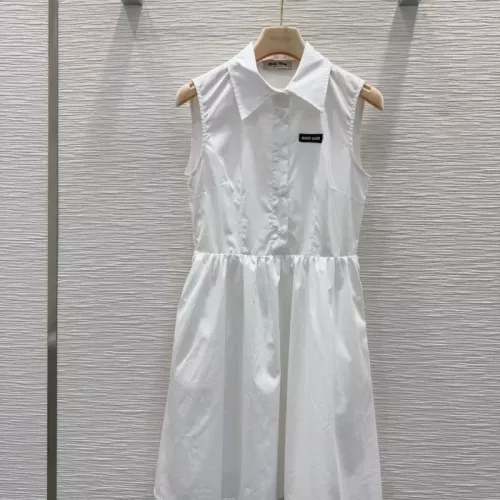 Wholesale MIU MIU Dresses Sleeveless For Women #1351078 $72.00 USD, Wholesale Quality Replica MIU MIU Dresses