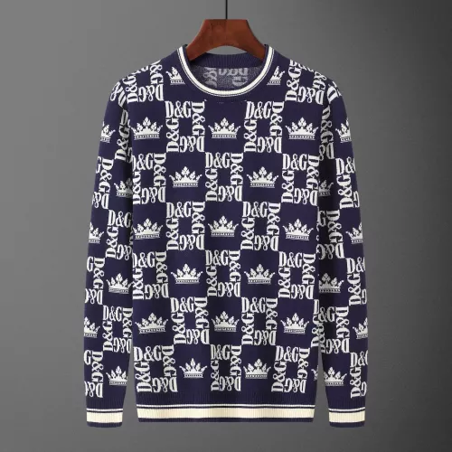 Wholesale Dolce &amp; Gabbana D&amp;G Sweaters Long Sleeved For Men #1351095 $42.00 USD, Wholesale Quality Replica Dolce &amp; Gabbana D&amp;G Sweaters