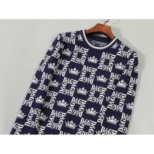 Replica Dolce & Gabbana D&G Sweaters Long Sleeved For Men #1351095 $42.00 USD for Wholesale