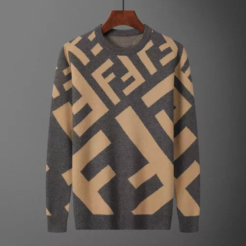 Wholesale Fendi Sweaters Long Sleeved For Men #1351101 $42.00 USD, Wholesale Quality Replica Fendi Sweaters