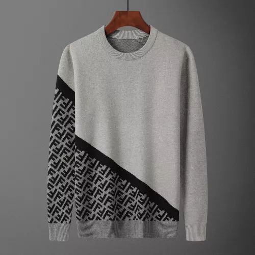 Wholesale Fendi Sweaters Long Sleeved For Men #1351103 $42.00 USD, Wholesale Quality Replica Fendi Sweaters