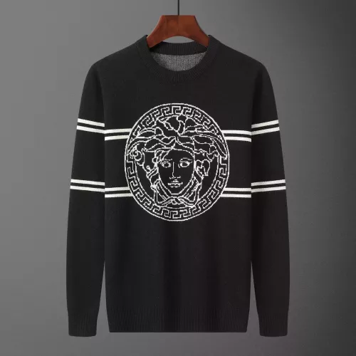 Wholesale Versace Sweaters Long Sleeved For Men #1351127 $42.00 USD, Wholesale Quality Replica Versace Sweaters