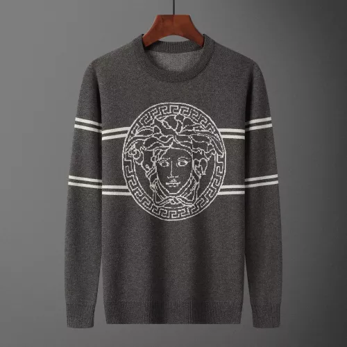 Wholesale Versace Sweaters Long Sleeved For Men #1351128 $42.00 USD, Wholesale Quality Replica Versace Sweaters