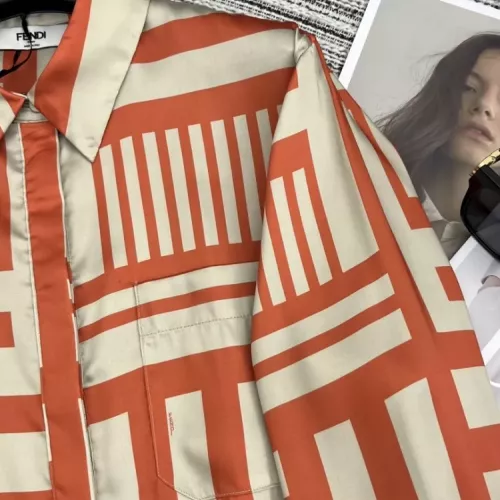 Replica Fendi Dresses Long Sleeved For Women #1351222 $85.00 USD for Wholesale