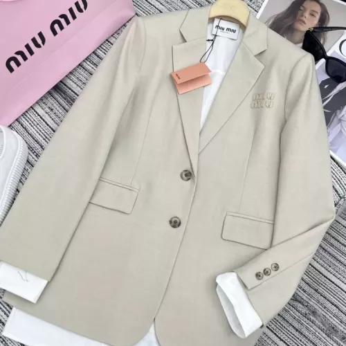 Wholesale MIU MIU Jackets Long Sleeved For Women #1351236 $98.00 USD, Wholesale Quality Replica MIU MIU Jackets