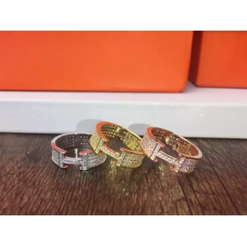 Replica Hermes Rings In Gold #1351391 $27.00 USD for Wholesale