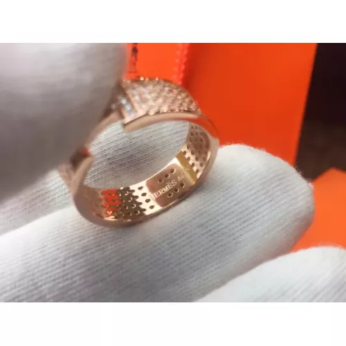 Replica Hermes Rings In Rose Gold #1351392 $27.00 USD for Wholesale