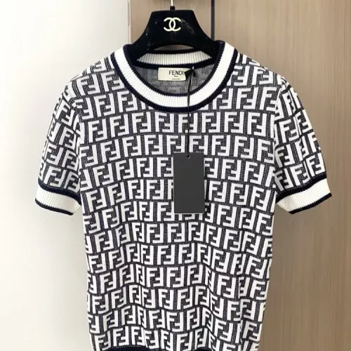 Wholesale Fendi Sweaters Short Sleeved For Women #1351395 $98.00 USD, Wholesale Quality Replica Fendi Sweaters