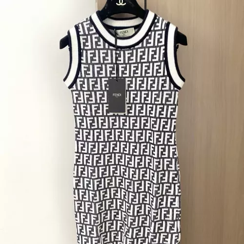 Wholesale Fendi Dresses Sleeveless For Women #1351419 $98.00 USD, Wholesale Quality Replica Fendi Dresses