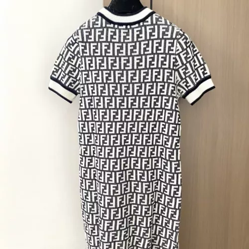 Replica Fendi Dresses Short Sleeved For Women #1351421 $100.00 USD for Wholesale