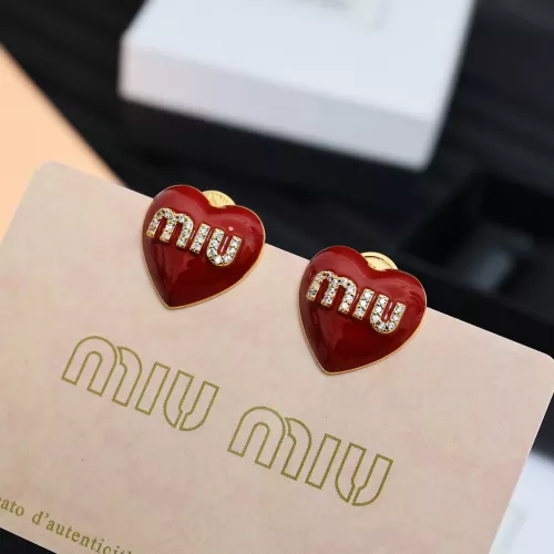 Wholesale MIU MIU Earrings For Women #1351675 $27.00 USD, Wholesale Quality Replica MIU MIU Earrings