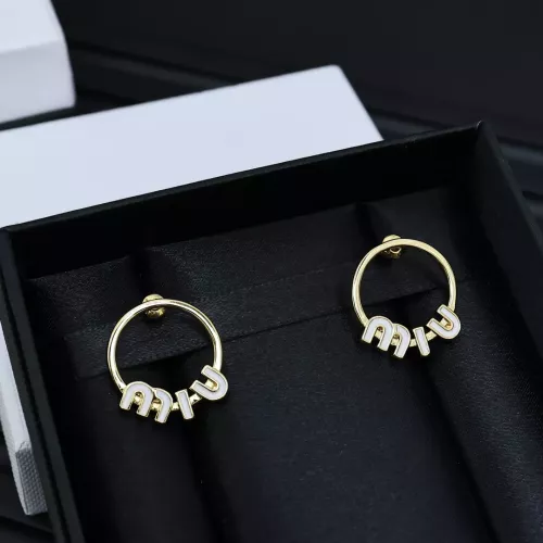 Wholesale MIU MIU Earrings For Women #1351677 $25.00 USD, Wholesale Quality Replica MIU MIU Earrings
