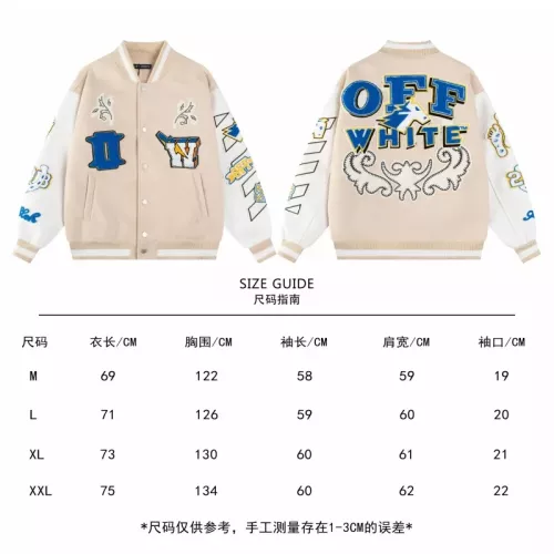 Replica Off-White Jackets Long Sleeved For Unisex #1351703 $80.00 USD for Wholesale