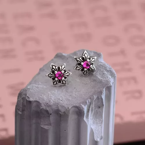 Wholesale Chrome Hearts Earrings #1351709 $29.00 USD, Wholesale Quality Replica Chrome Hearts Earrings