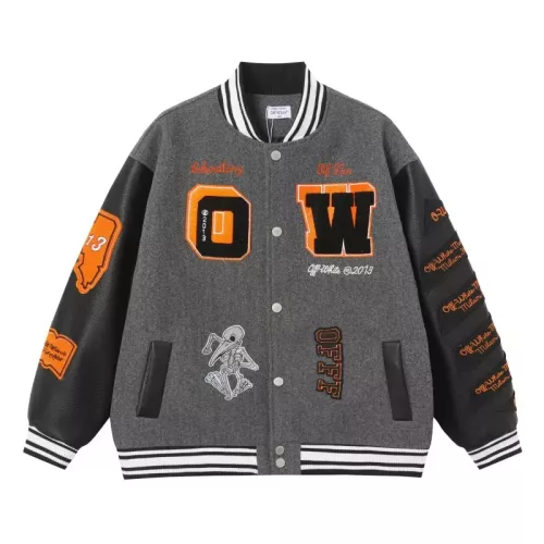 Wholesale Off-White Jackets Long Sleeved For Unisex #1351723 $80.00 USD, Wholesale Quality Replica Off-White Jackets