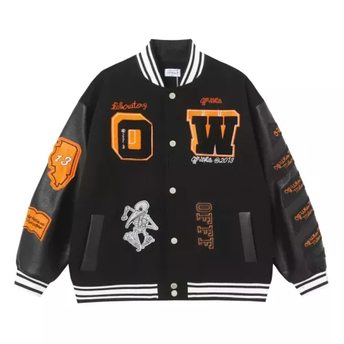 Wholesale Off-White Jackets Long Sleeved For Unisex #1351729 $80.00 USD, Wholesale Quality Replica Off-White Jackets