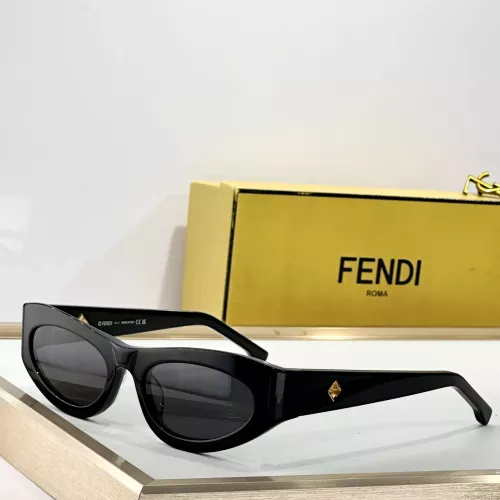 Wholesale Fendi AAA Quality Sunglasses #1352423 $60.00 USD, Wholesale Quality Replica Fendi AAA Quality Sunglasses
