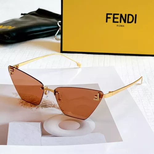 Wholesale Fendi AAA Quality Sunglasses #1352689 $64.00 USD, Wholesale Quality Replica Fendi AAA Quality Sunglasses