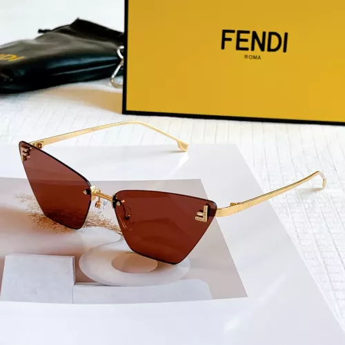 Wholesale Fendi AAA Quality Sunglasses #1352690 $64.00 USD, Wholesale Quality Replica Fendi AAA Quality Sunglasses