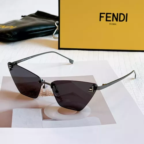 Wholesale Fendi AAA Quality Sunglasses #1352693 $64.00 USD, Wholesale Quality Replica Fendi AAA Quality Sunglasses
