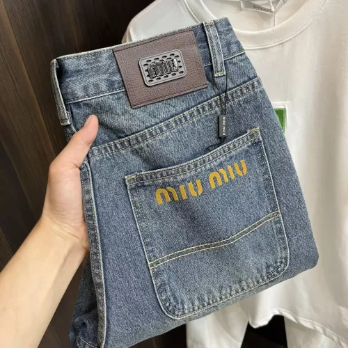 Wholesale MIU MIU Jeans For Men #1352756 $96.00 USD, Wholesale Quality Replica MIU MIU Jeans