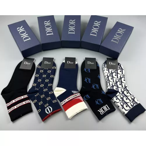 Replica Christian Dior Socks #1352861 $27.00 USD for Wholesale