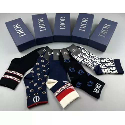 Replica Christian Dior Socks #1352861 $27.00 USD for Wholesale