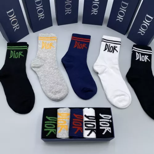 Replica Christian Dior Socks #1352863 $29.00 USD for Wholesale