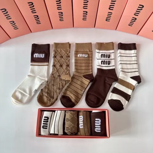 Wholesale MIU MIU Socks #1352865 $29.00 USD, Wholesale Quality Replica MIU MIU Socks