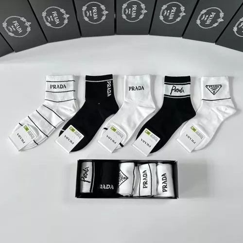 Wholesale Prada Socks #1352866 $27.00 USD, Wholesale Quality Replica Prada Socks