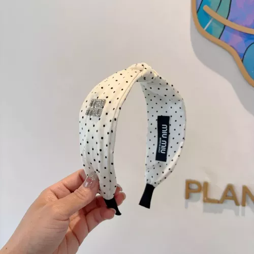 Replica MIU MIU Headband For Women #1352888 $27.00 USD for Wholesale