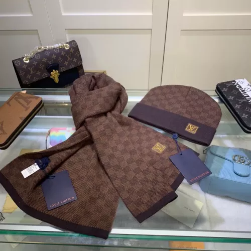 Replica Louis Vuitton LV Hat and Scarf and Glove Set #1353269 $45.00 USD for Wholesale