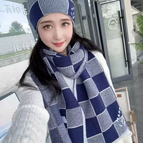 Replica Louis Vuitton LV Hat and Scarf and Glove Set #1353272 $42.00 USD for Wholesale