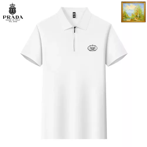 Wholesale Prada T-Shirts Short Sleeved For Men #1353486 $34.00 USD, Wholesale Quality Replica Prada T-Shirts