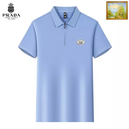 Wholesale Prada T-Shirts Short Sleeved For Men #1353504 $34.00 USD, Wholesale Quality Replica Prada T-Shirts