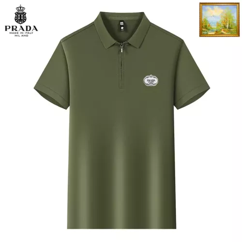 Wholesale Prada T-Shirts Short Sleeved For Men #1353505 $34.00 USD, Wholesale Quality Replica Prada T-Shirts