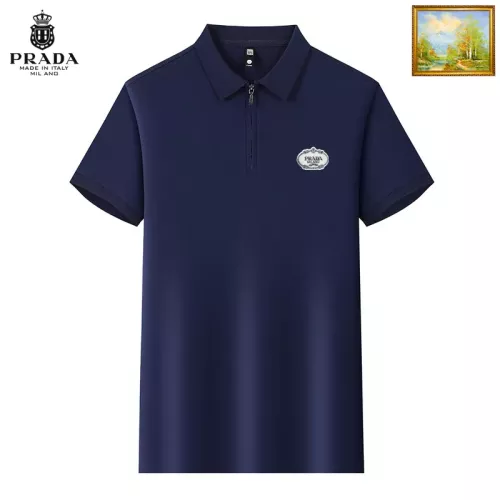 Wholesale Prada T-Shirts Short Sleeved For Men #1353506 $34.00 USD, Wholesale Quality Replica Prada T-Shirts