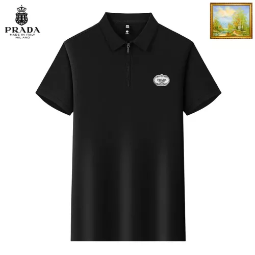 Wholesale Prada T-Shirts Short Sleeved For Men #1353507 $34.00 USD, Wholesale Quality Replica Prada T-Shirts