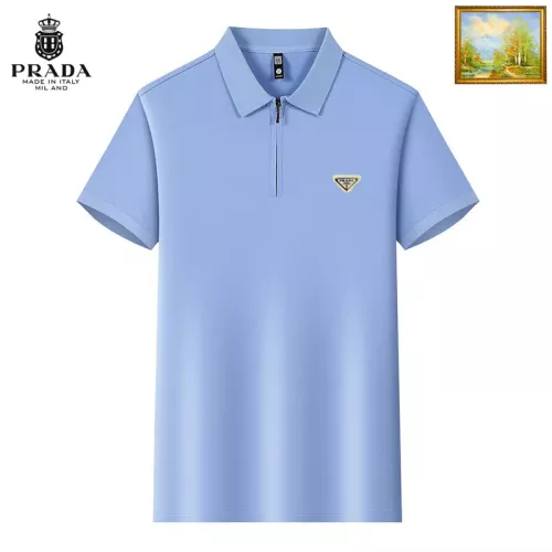 Wholesale Prada T-Shirts Short Sleeved For Men #1353585 $34.00 USD, Wholesale Quality Replica Prada T-Shirts