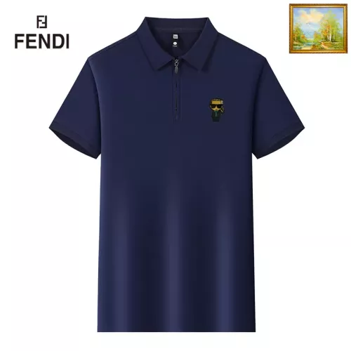 Wholesale Fendi T-Shirts Short Sleeved For Men #1353607 $34.00 USD, Wholesale Quality Replica Fendi T-Shirts