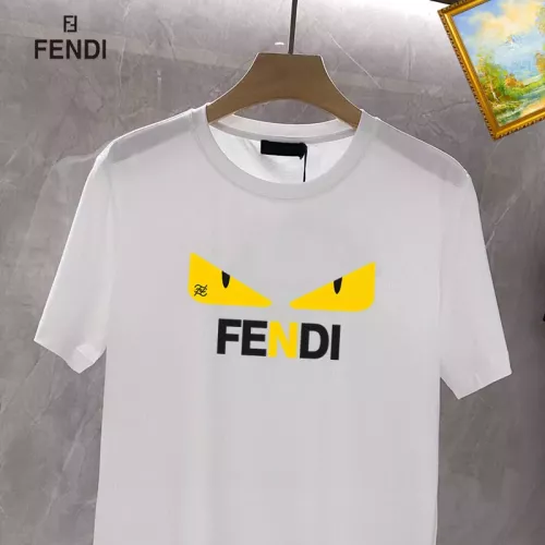 Replica Fendi T-Shirts Short Sleeved For Unisex #1353625 $25.00 USD for Wholesale