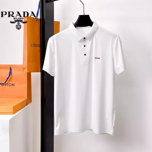 Wholesale Prada T-Shirts Short Sleeved For Men #1353715 $48.00 USD, Wholesale Quality Replica Prada T-Shirts