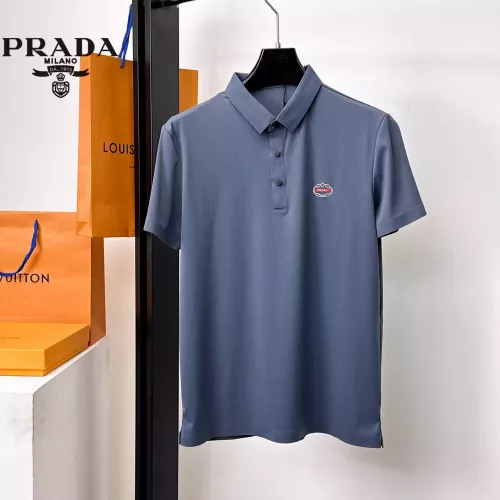Wholesale Prada T-Shirts Short Sleeved For Men #1353716 $48.00 USD, Wholesale Quality Replica Prada T-Shirts