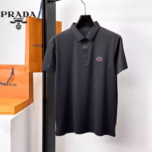 Wholesale Prada T-Shirts Short Sleeved For Men #1353718 $48.00 USD, Wholesale Quality Replica Prada T-Shirts