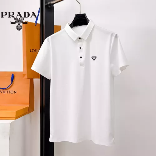 Wholesale Prada T-Shirts Short Sleeved For Men #1353773 $48.00 USD, Wholesale Quality Replica Prada T-Shirts