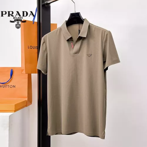 Wholesale Prada T-Shirts Short Sleeved For Men #1353804 $48.00 USD, Wholesale Quality Replica Prada T-Shirts