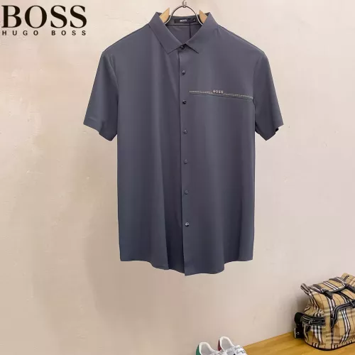 Wholesale Boss Shirts Short Sleeved For Men #1353862 $52.00 USD, Wholesale Quality Replica Boss Shirts