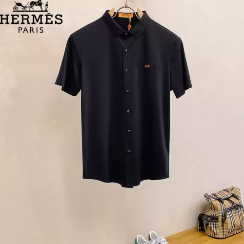 Wholesale Hermes Shirts Short Sleeved For Men #1353867 $52.00 USD, Wholesale Quality Replica Hermes Shirts