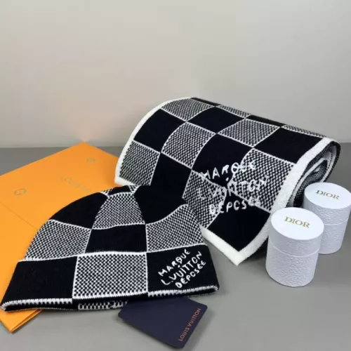 Wholesale Louis Vuitton LV Hat and Scarf Set #1353987 $45.00 USD, Wholesale Quality Replica Louis Vuitton LV Hat and Scarf and Glove Set
